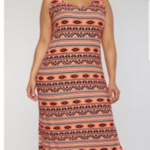Aztec maxi dress